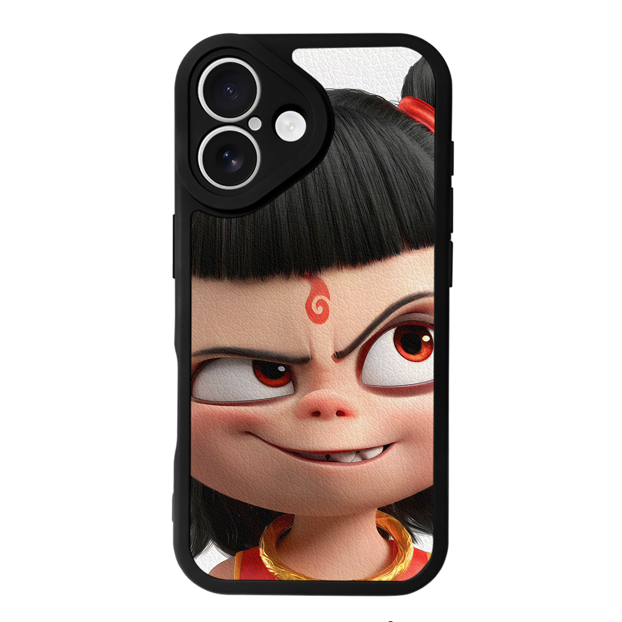 （画像用） Ne Zha 2 ナタ 魔童の大暴れ 【iPhone 16シリーズ対応】シリコンスマホケース（レザー調） 材質：シリコン